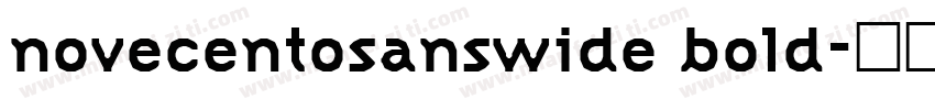 novecentosanswide bold字体转换